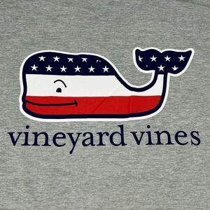 Vineyard Vines Performance Shirt Men's M Gray Heather USA Whale Logo NEW